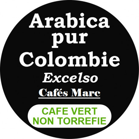 Café vert Colombie Medellin Excelso - non torréfié